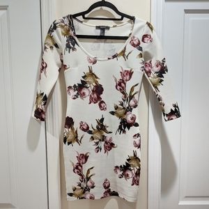Forever 21 Floral Print Bodycon Mini Dress